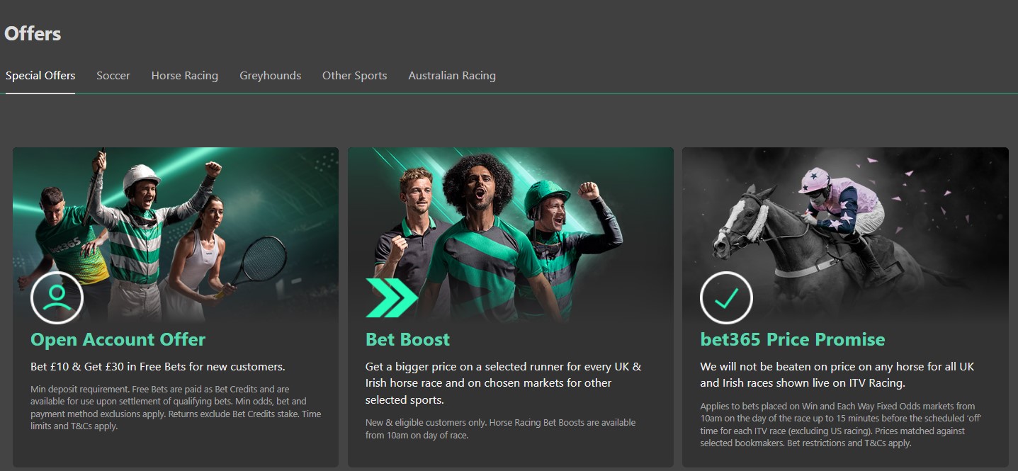 Bet365 Betting Offers