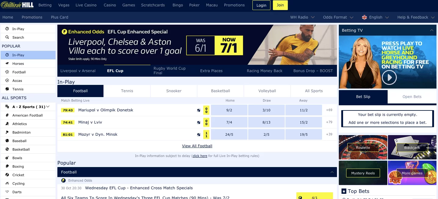 William hill Website